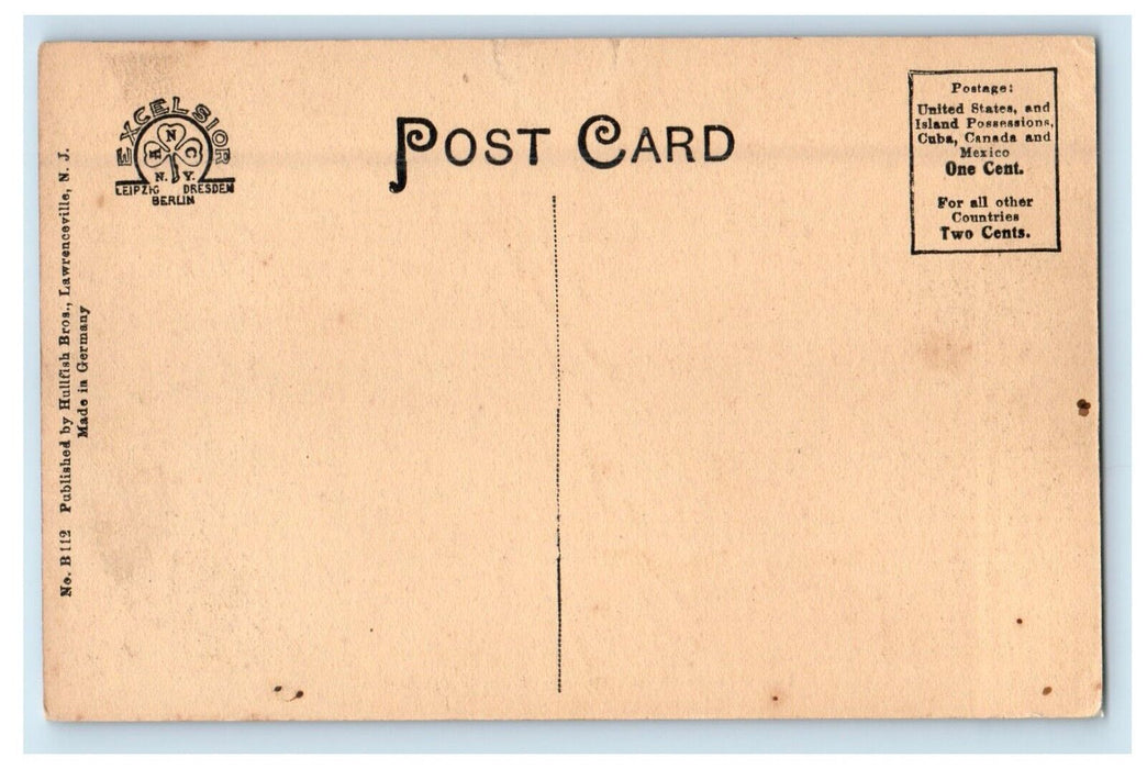 c1910's Lawrenceville School Exercise Room In Gymnasium Unposted Postcard