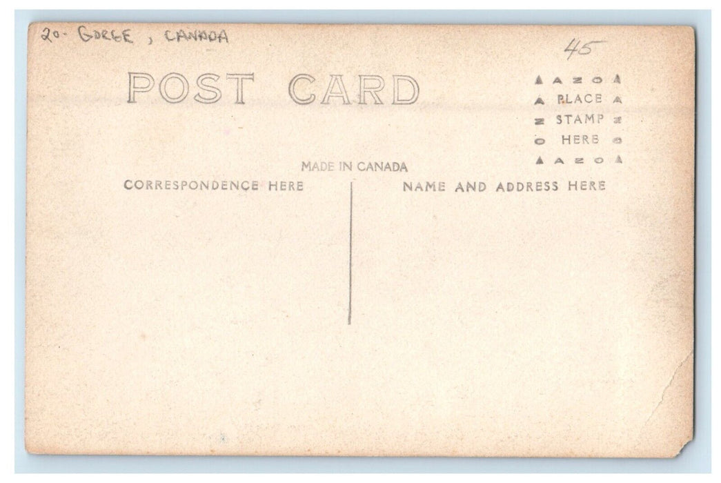c1910's View Of Gorge Bridge Victoria B.C. Canada RPPC Photo Antique Postcard