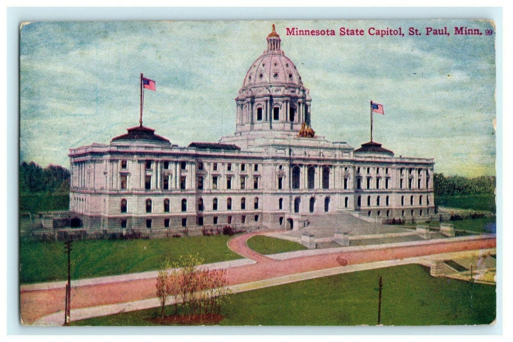 Minnesota State Capitol St. Paul Minnesota Vintage Postcard