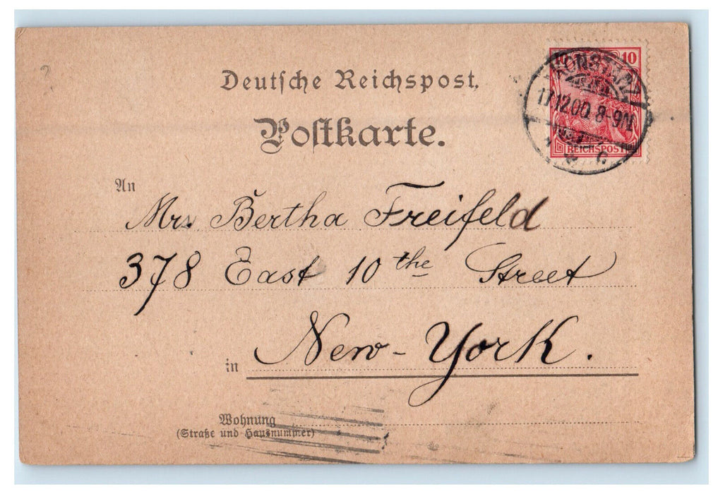 1900 Concillumgebaude, Gruss Aus Konstanz Germany Posted Antique Postcard