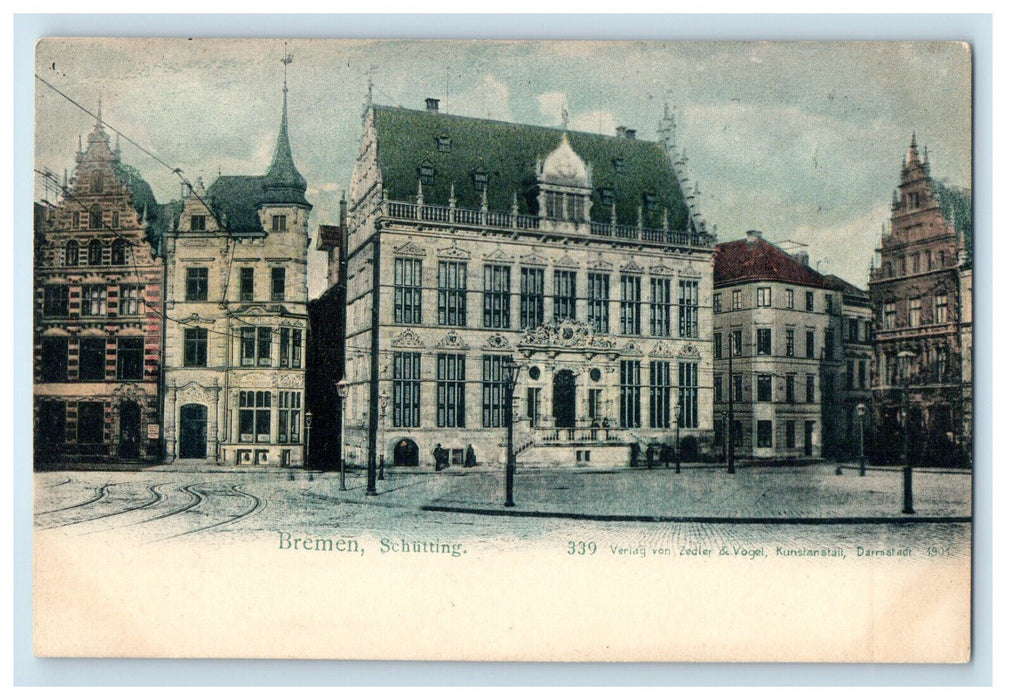 c1905 Schutting (Railroad Fence) Bremen Germany Unposted Antique Postcard