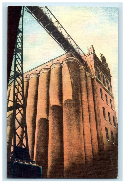 Grain Storage Elevators Anheuser Busch Storage St. Louis Missouri MO Postcard