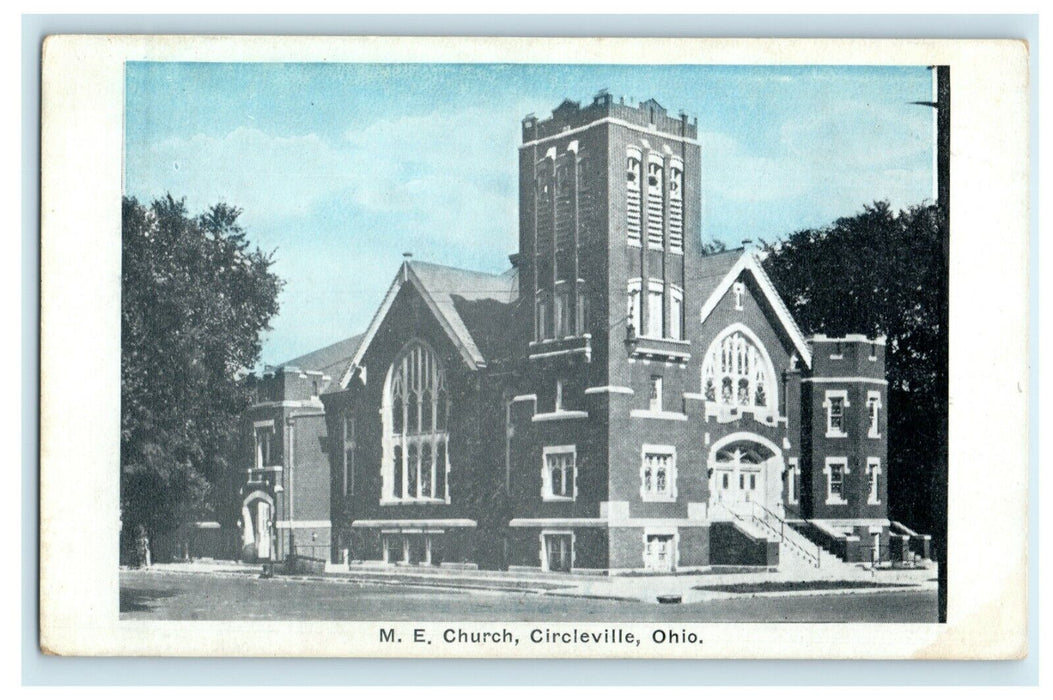 c1910 Methodist Church Circleville Ohio OH Unposted Vintage Postcard