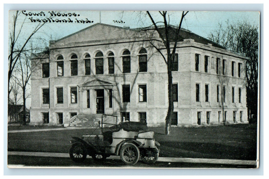 1963 Court House, Kentland Indiana IN Unposted Vintage Postcard