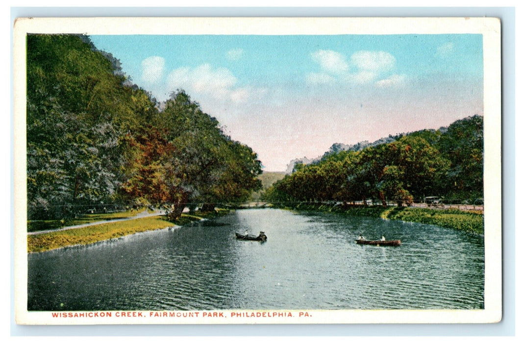 Wissahickon Creek Fairmount Park Philadelphia Pennsylvania Postcard