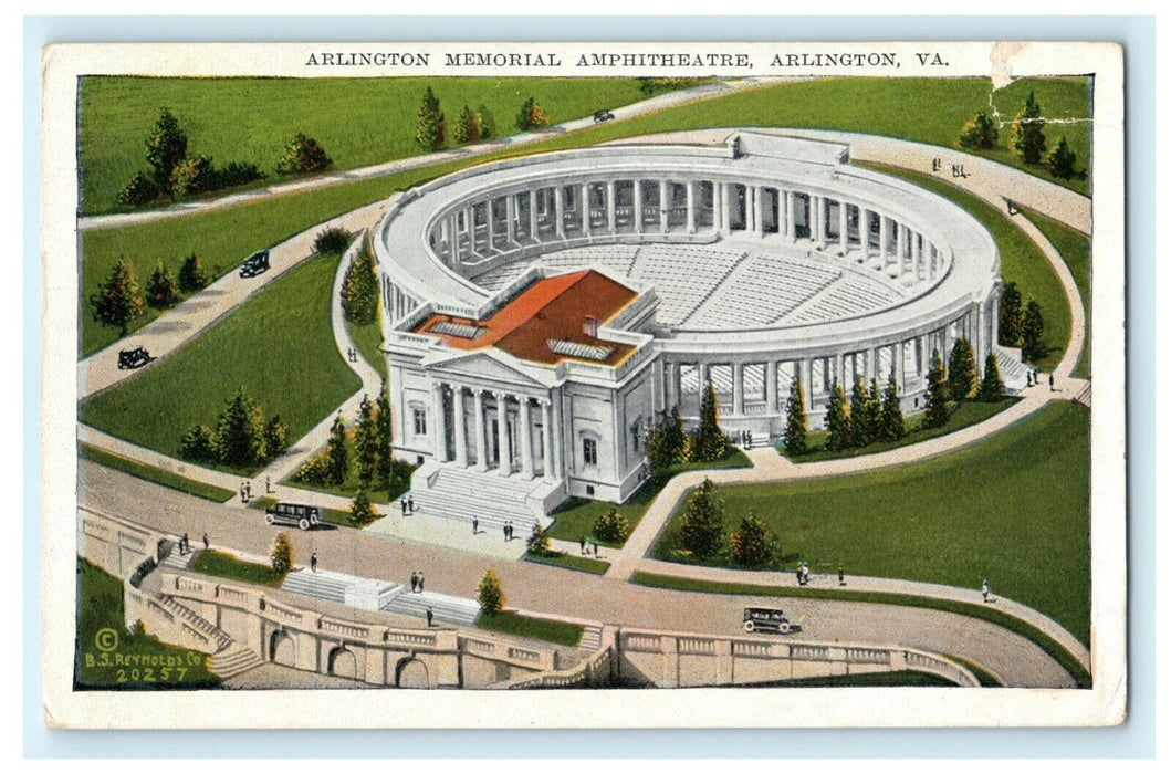 Arlington Memorial Amphitheatre Virginia 1930 Register or Insure Postcard