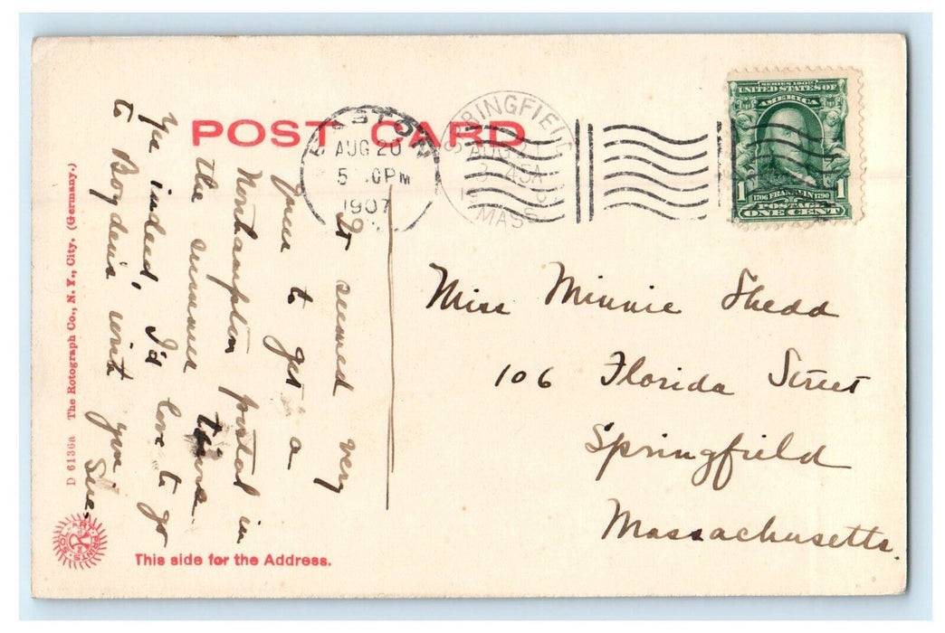 1907 View On The Delaware Near Easton Pennsylvania PA Antique Postcard