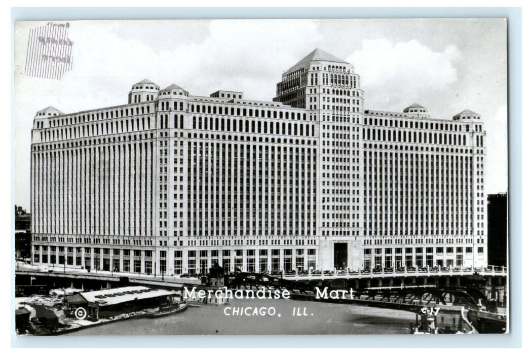 Merchandise Mart Chicago Illinois RPPC Real Photo Vintage Postcard