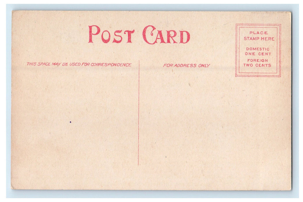 c1910 Horse Car, Main Street Looking West Portland Indiana IN Postcard
