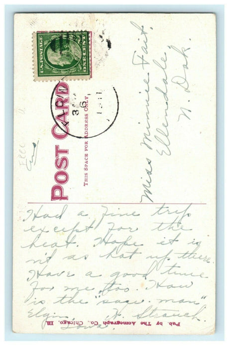 1911 Wooded Drive Near Cedar Rapids Iowa IA Elgin Posted Antique Postcard