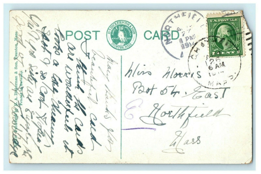Old Mill Chatham Massachusetts 1914 Antique Vintage Postcard