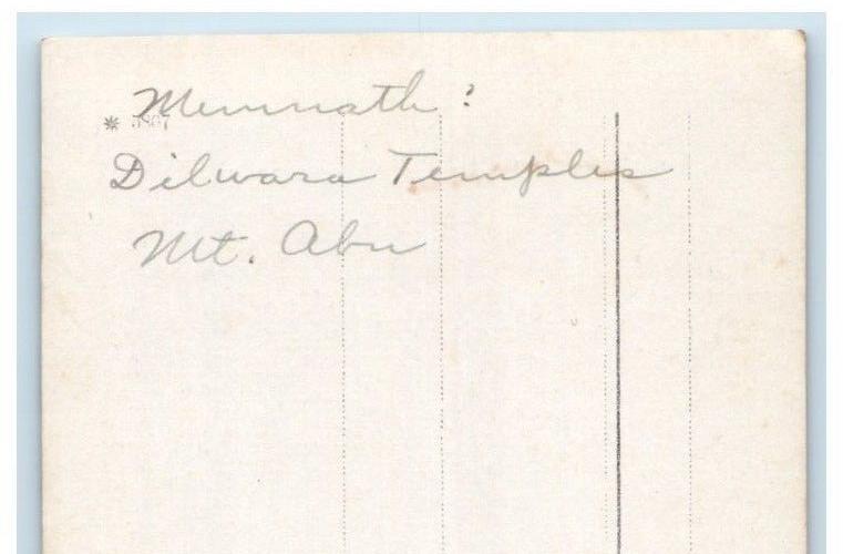 c1930s Dilwara Temple Columns Memnath Mt. Abu Rajastha India RPPC Photo Postcard