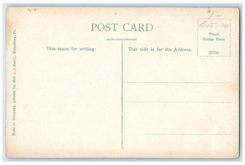 1915 View Of Camel's Hump Mountain Hunger From Trail Posted Antique Postcard