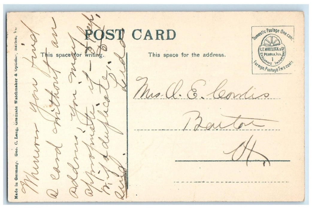 c1910's Greetings From Barton VT, Crystal Lake And Crystal Lake Hotel Postcard