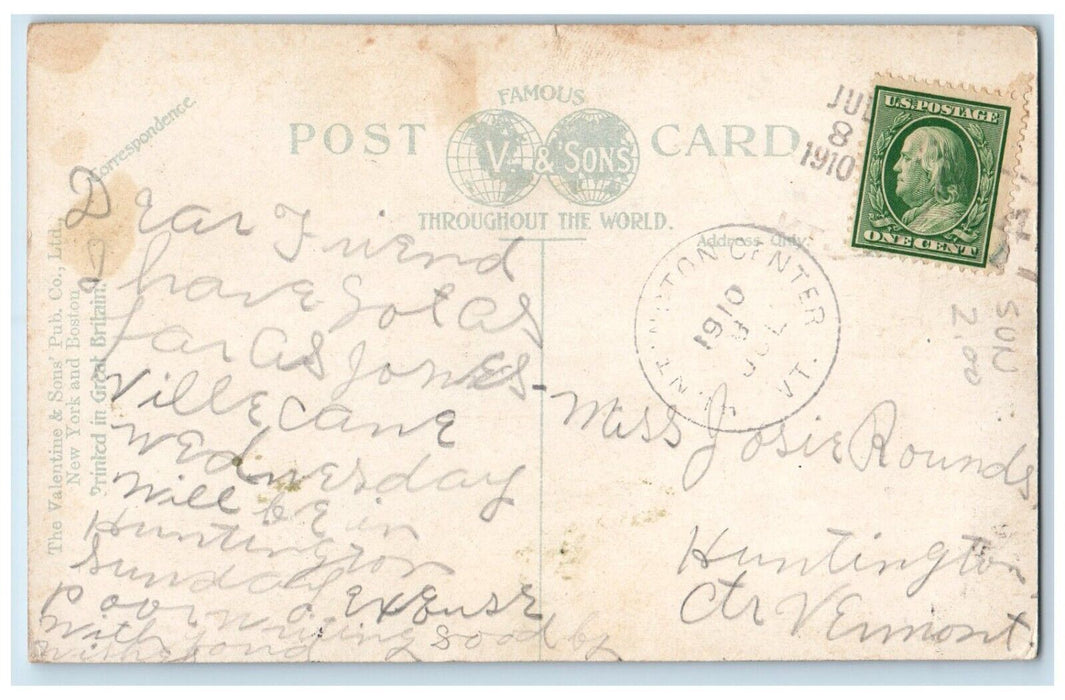 1910 United States Post Office Building Montpelier Vermont VT Antique Postcard