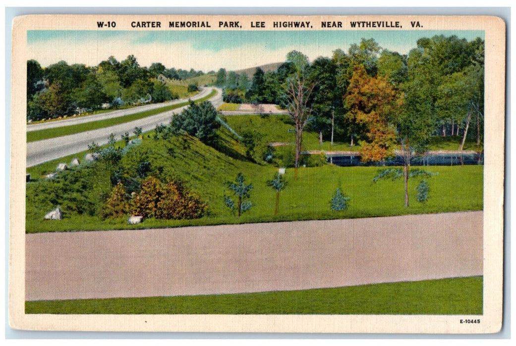 c1930's Carter Memorial Park Lee Highway Near Wytheville Virginia VA Postcard