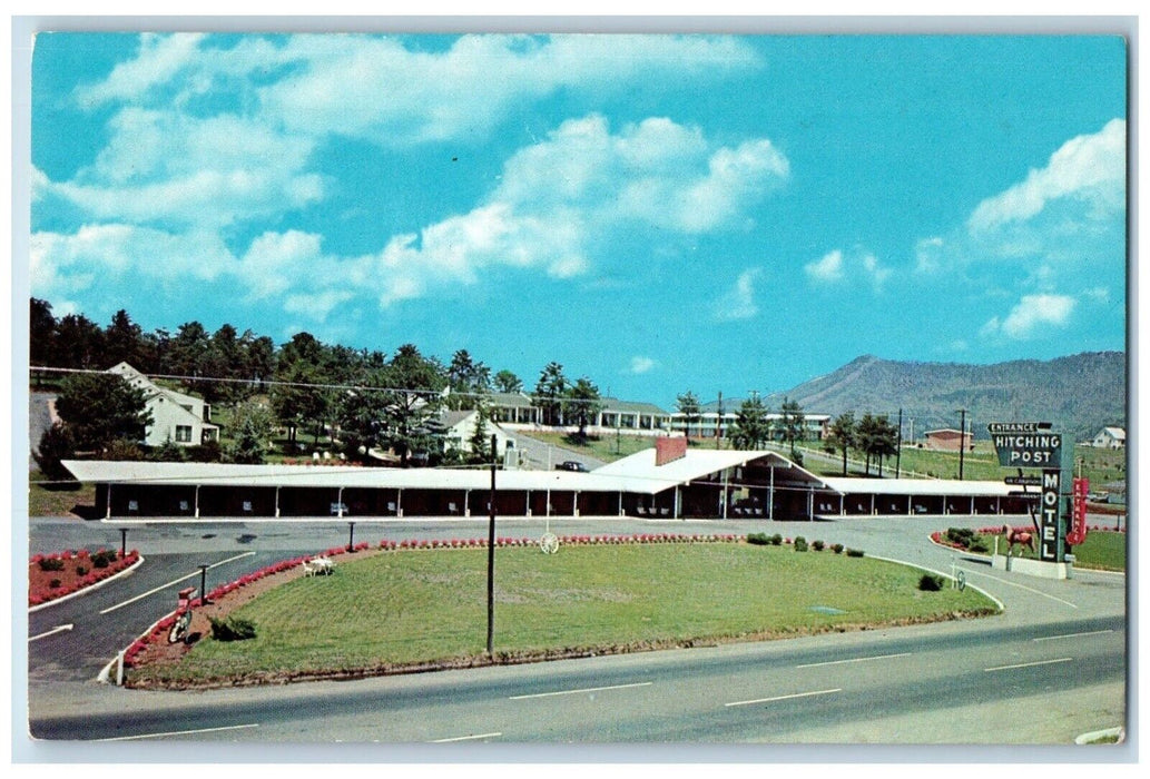 c1960's Hitching Post Motel Shenandoah Valley Roanoke Virginia VA Postcard