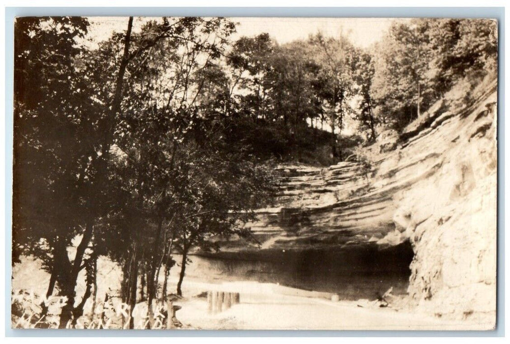 c1930's View Of Hanging Rock Madison Indiana IN RPPC Photo Unposted Postcard