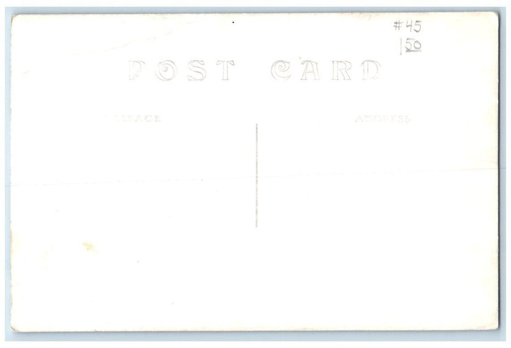c1920's Wood Lake From Forest Wood Lodge Grantsburg WI RPPC Photo Postcard
