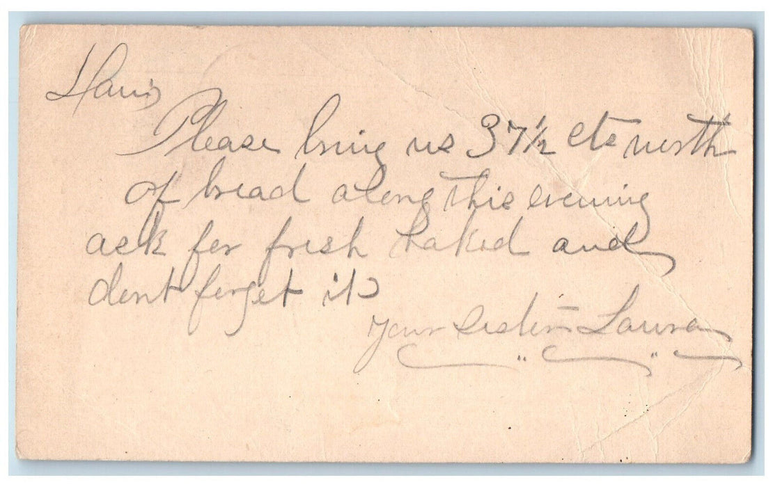 c1880's Tax Collectors Office Leitersburg Maryland MD Hagerstown MD Postal Card