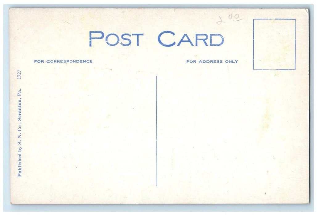 c1910's Dining Room Hotel Jermyn Restaurant Scranton Pennsylvania PA Postcard