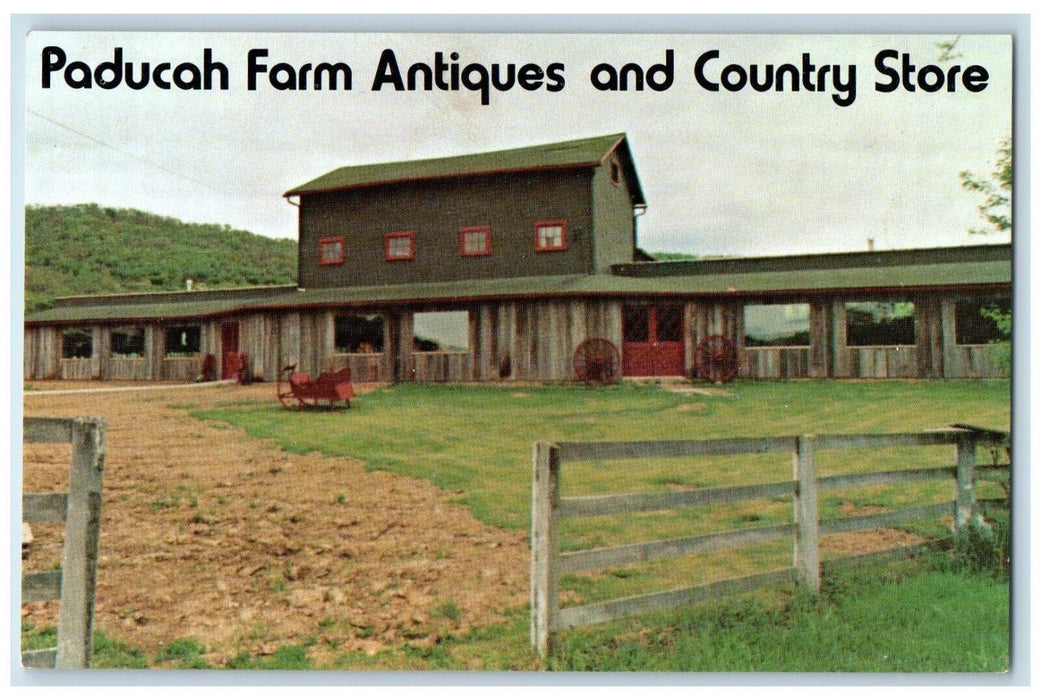 1960 Paducah Farm Antiques Country Store New Martinsville West Virginia Postcard