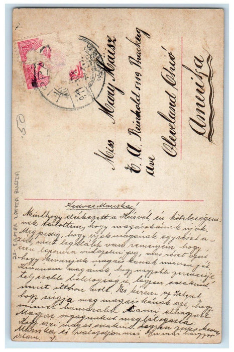 Pretty Girls Curly Hair Easter Latvia Russia Pipe Berry RPPC Photo Postcard