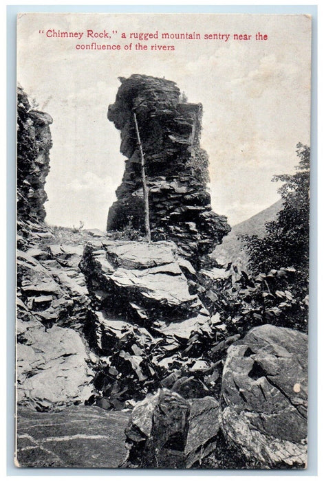 c1910 Chimney Rock Rugged Mountain West Virginia Souvenir Harpers Ferry Postcard