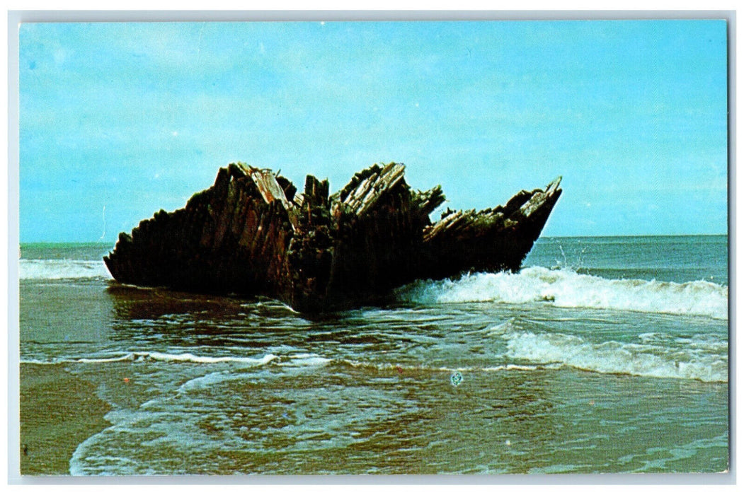 c1950's Graveyard of the Atlantic Hatteras North Carolina Unposted Postcard