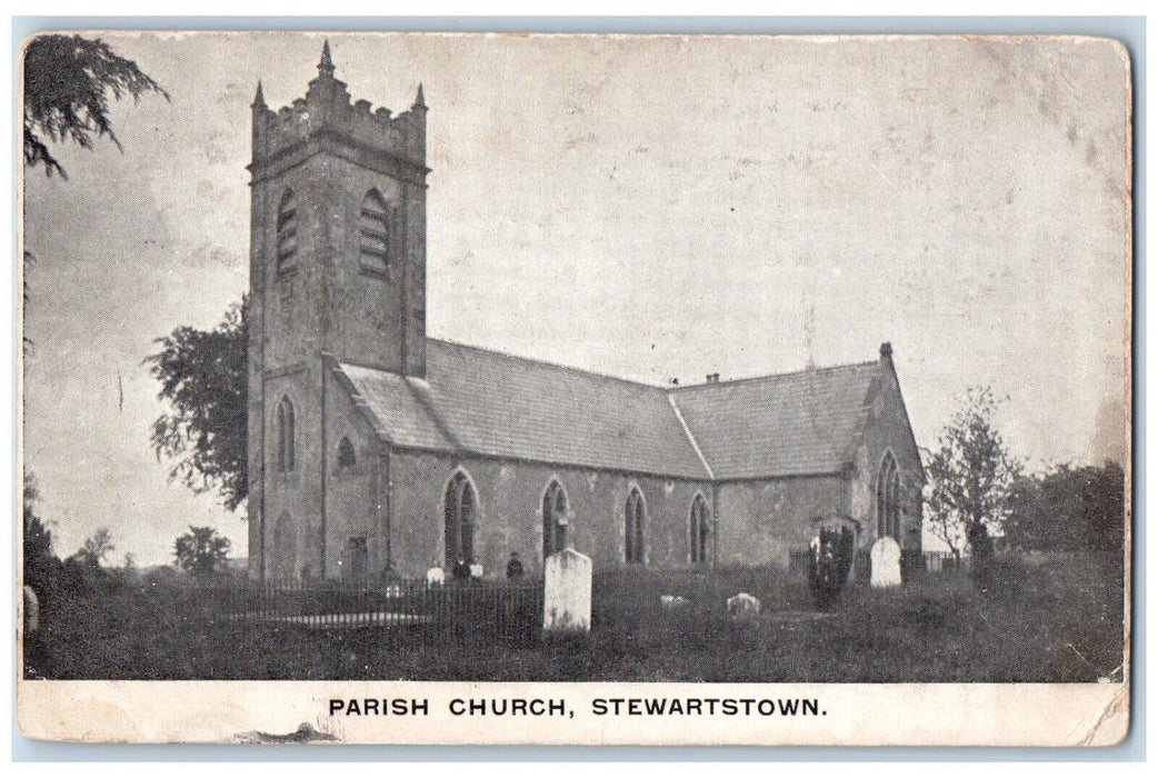 1906 Parish Church Stewartstown Northern Ireland Antique Posted Postcard