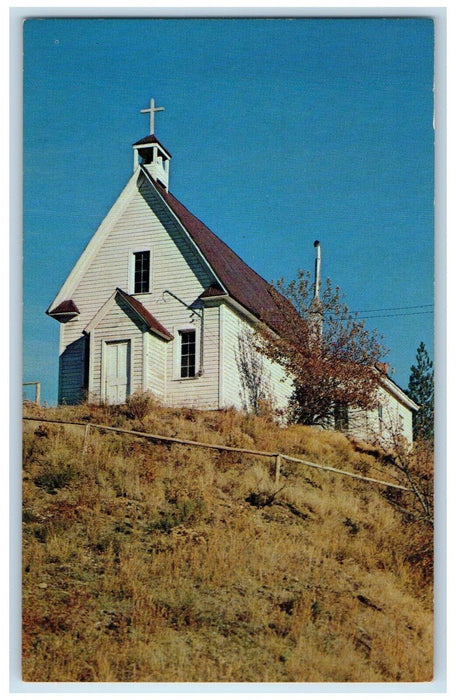c1960 Exterior View St Joseph Church Building Idaho City Idaho Antique Postcard