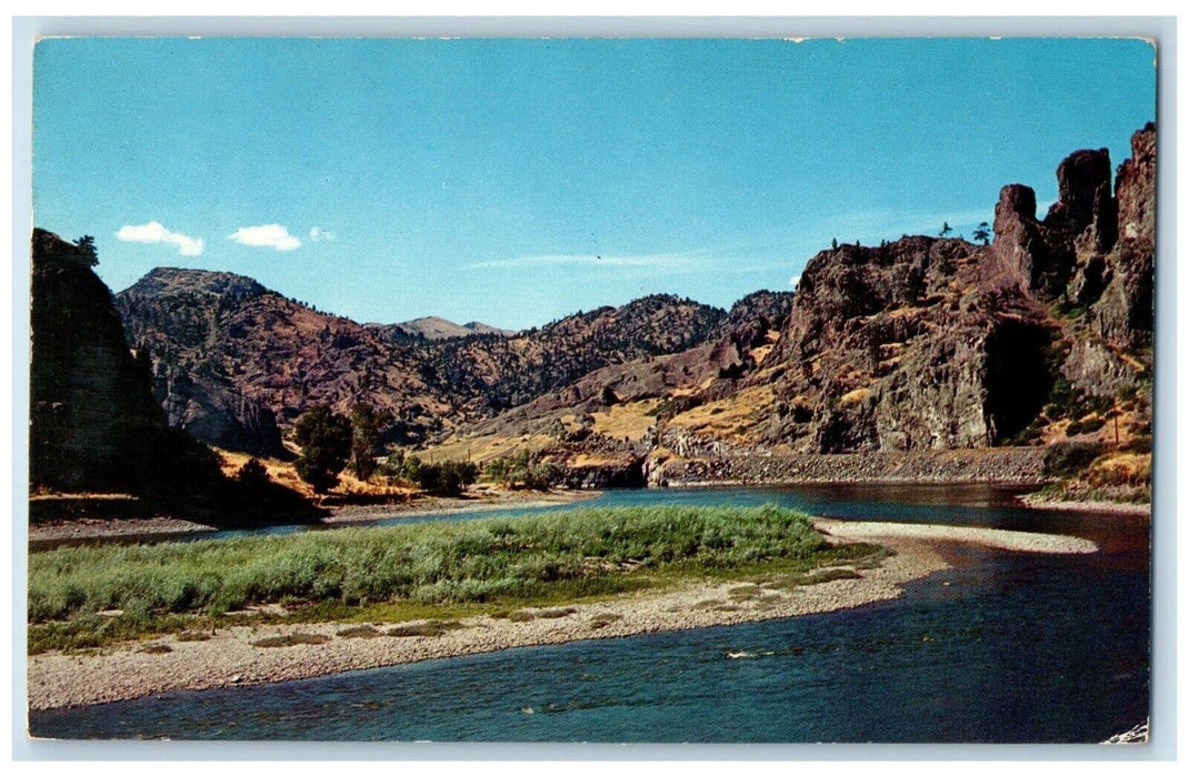 1962 Scenic View Missouri River Canyon Wolf Creek Canyon Missouri MO Postcard