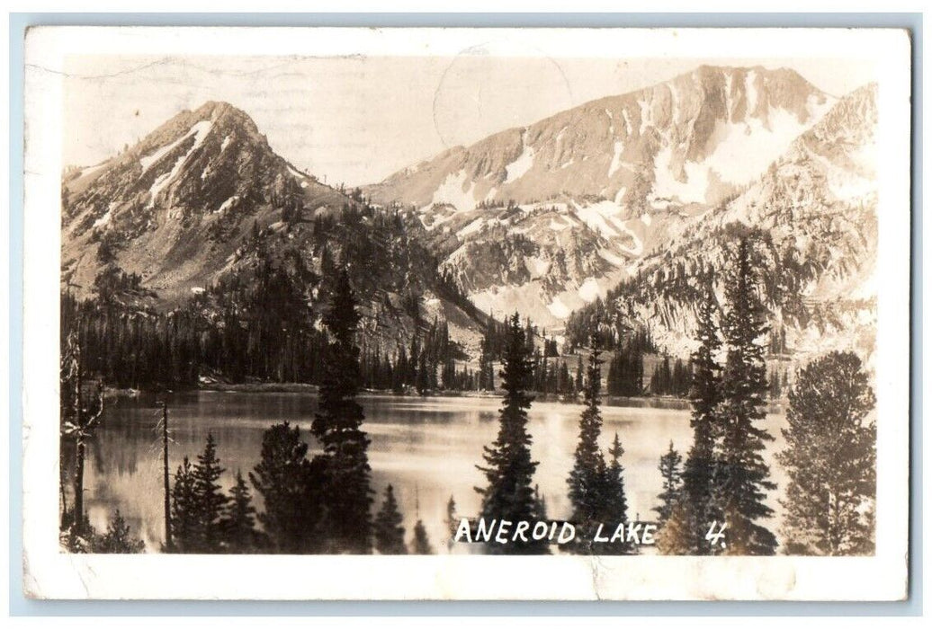 1960 Aneroid Lake Mountain View Wallowa County Oregon OR RPPC Photo Postcard