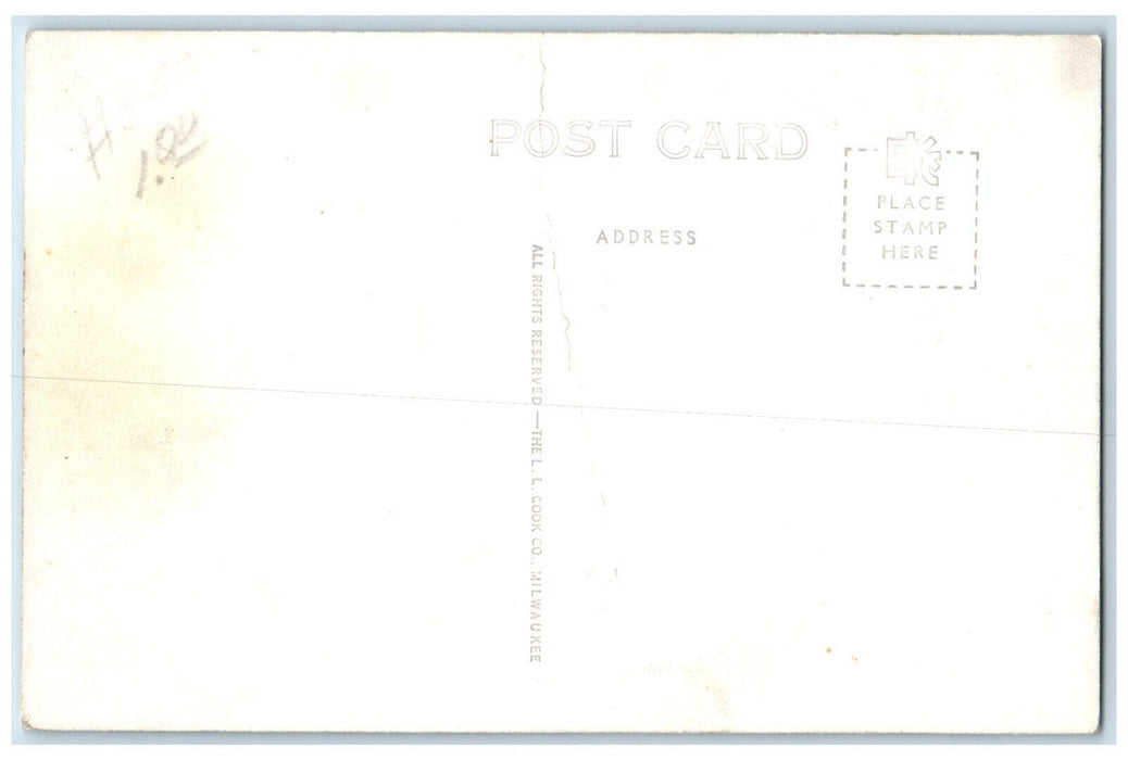 c1940's Potawatomi Inn Pokagon State Park Angola Indiana IN RPPC Photo Postcard