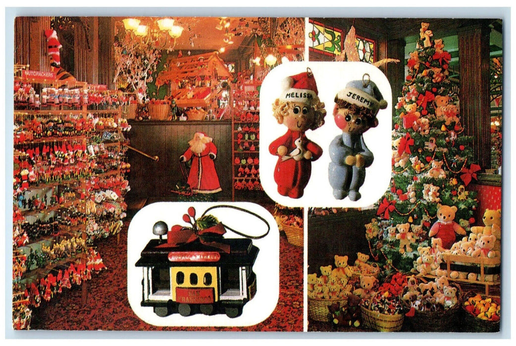 c1950's S.Claus Christmas Store San Francisco Napa Valley California CA Postcard