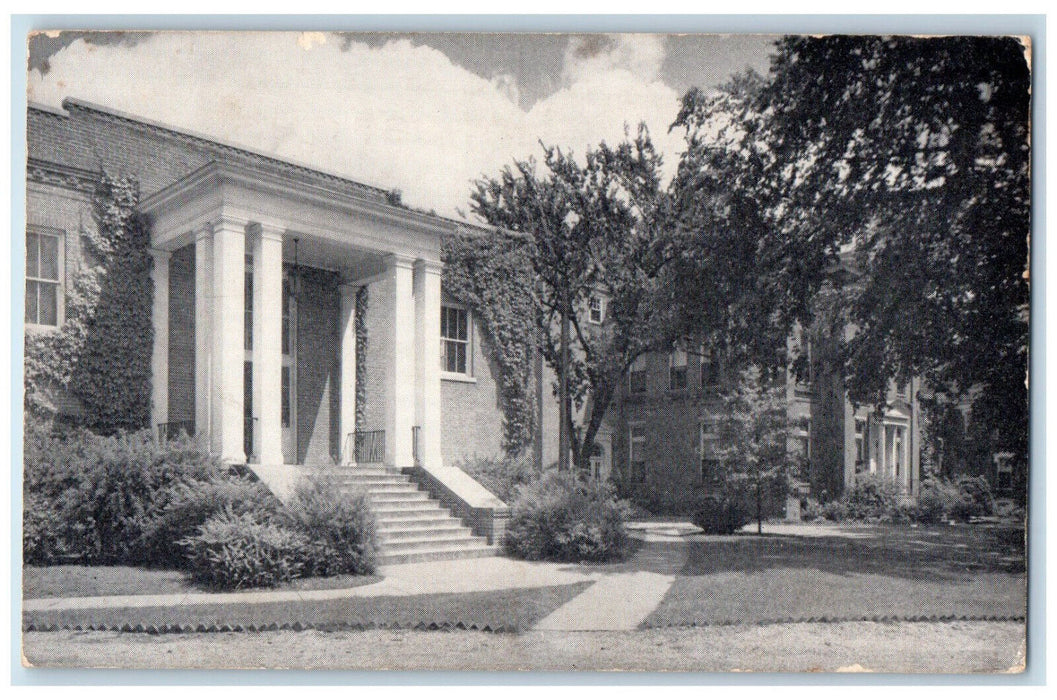 c1940's Neale Hall Cottey Junior College Private Women's College MO Postcard