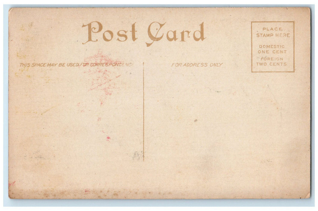 c1910 High School Building Portland Indiana IN Antique Unposted Postcard