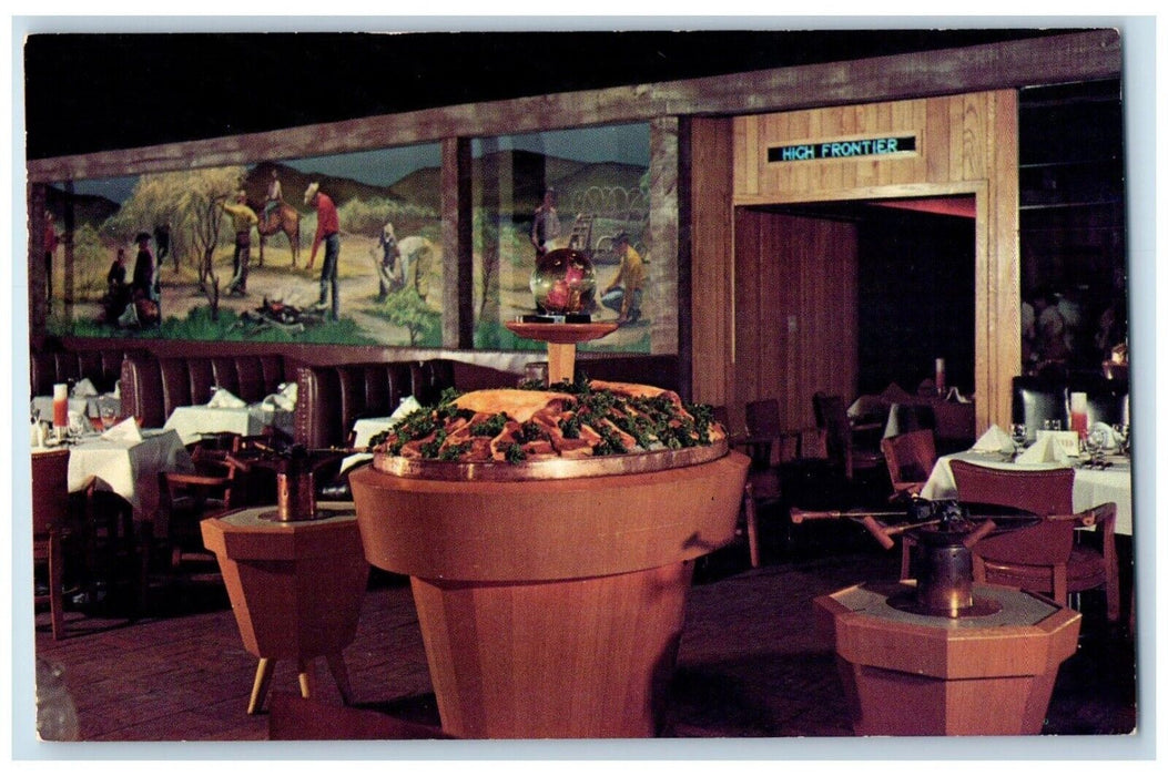 c1950's Branding Room Hills Hotel Interior View Fort Worth Texas TX Postcard