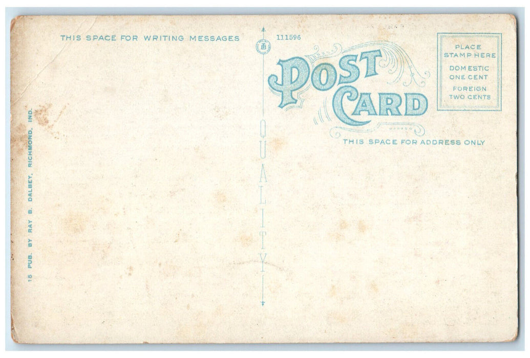 c1940's Lindley Hall Earlham College Richmond Indiana IN Vintage Postcard