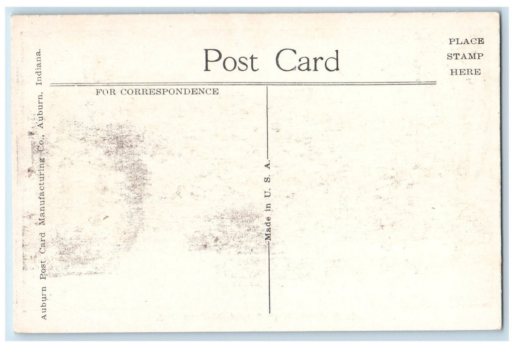 c1950's P.A. Allen High School Bluffton Indiana IN Vintage Unposted Postcard