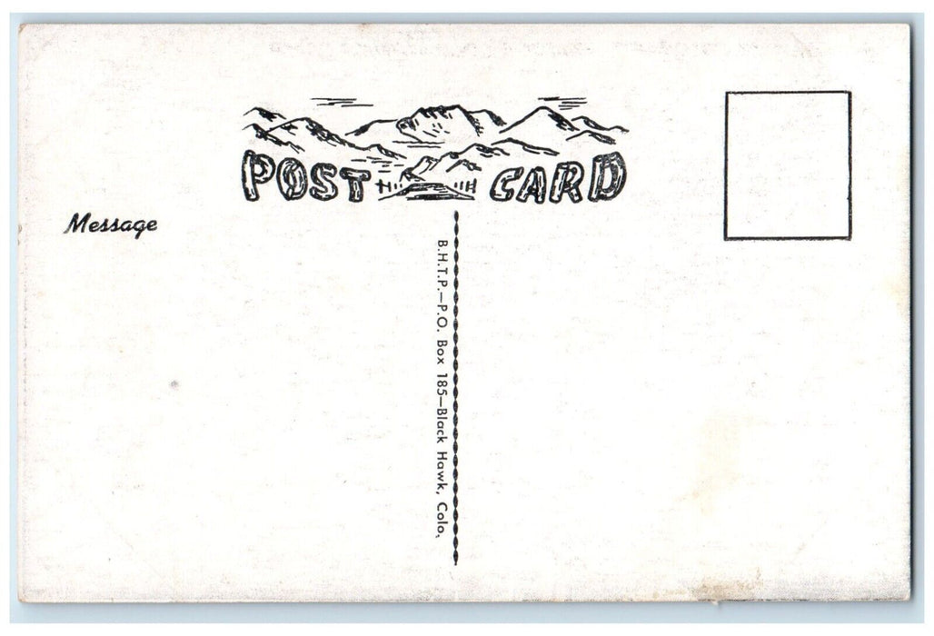Aerial View Of Famous Gold Mining Camp Blackhawk Colorado CO Postcard