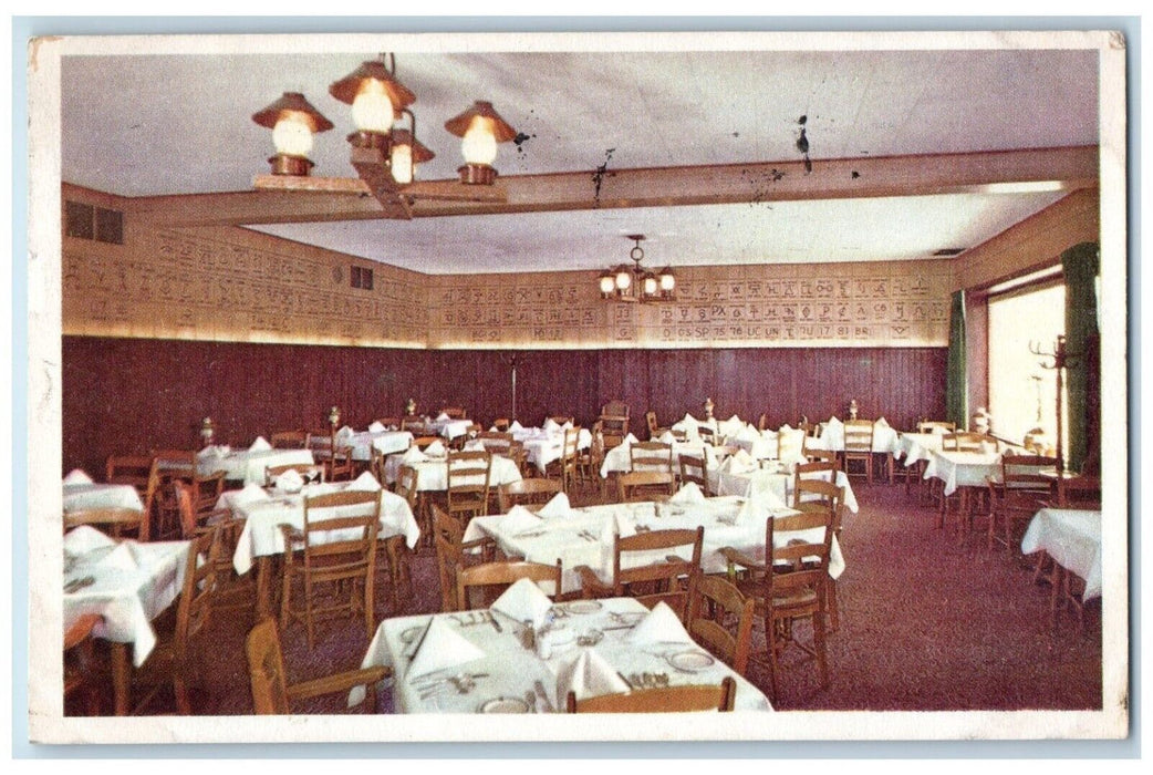 1954 Brand Room Dining Room Commercial Hotel West Interior Elko Nevada Postcard