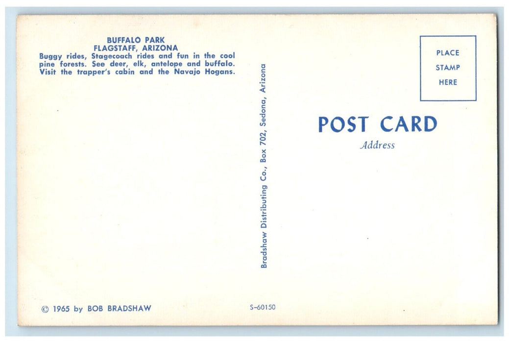 c1960 Buffalo Park Stagecoach Girl Feeding Deer Fawn Flagstaff Arizona Postcard