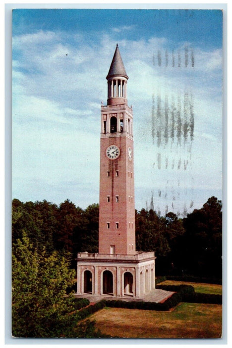 1960 Morehead Patterson Bell Tower Exterior Chapel Hill North Carolina Postcard