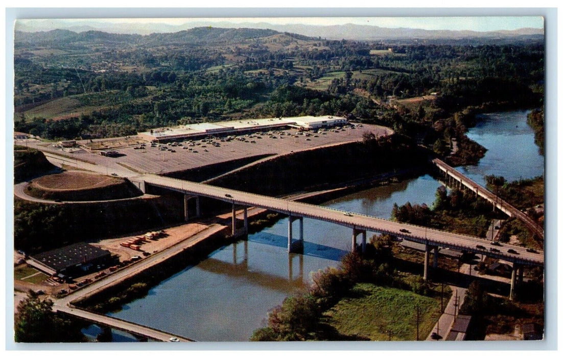 c1960 Smoky Mountain Bridge Westgate Exterior Asheville North Carolina Postcard