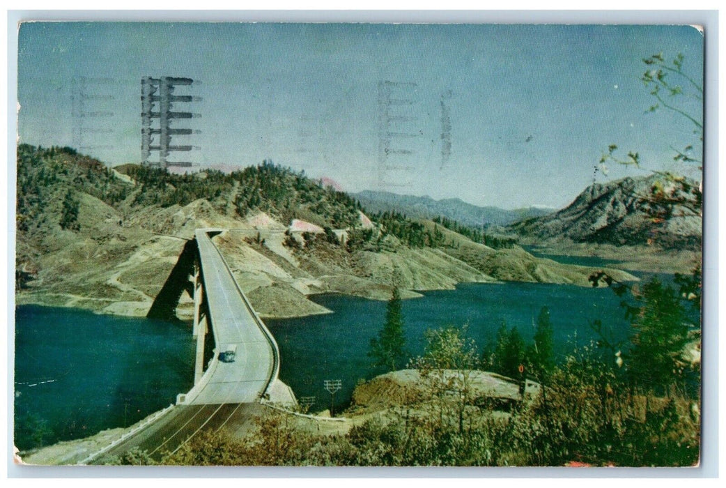 1948 View Of Pit River Bridge Car Salt Lake City Utah UT Posted Vintage Postcard