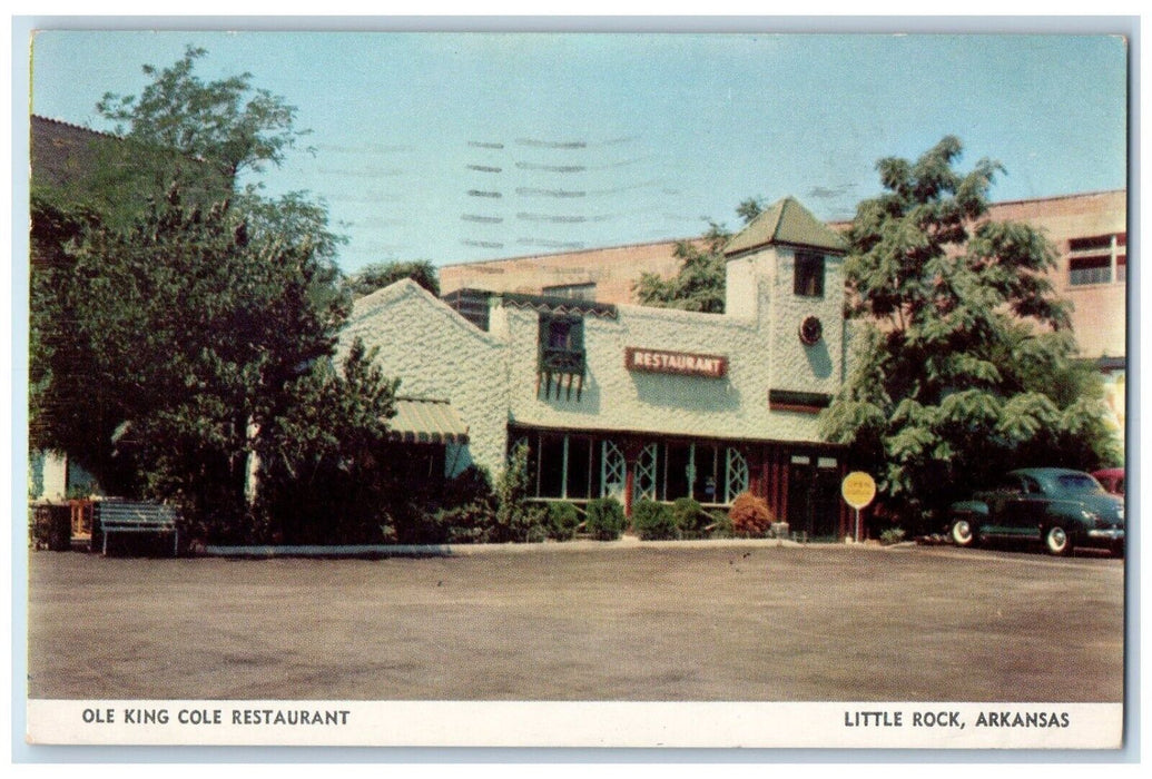 1949 Ole King Cole Restaurant Car Little Rock Arkansas AR Vintage Postcard