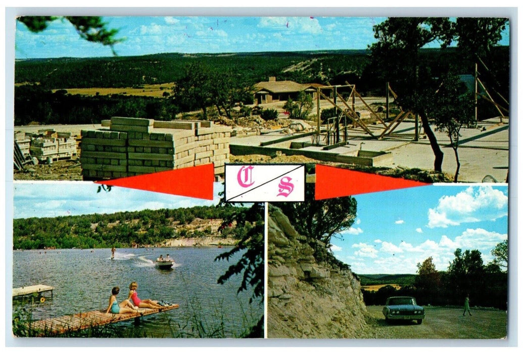 1964 Cave Spring Addition Hunt Texas TX, Multiview Posted Vintage Postcard
