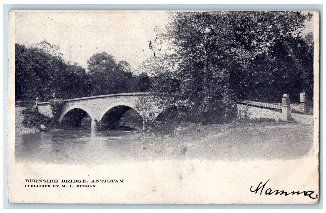 1906 Burnside Bridge Antietam Boonsboro Maryland MD Posted Antique Postcard