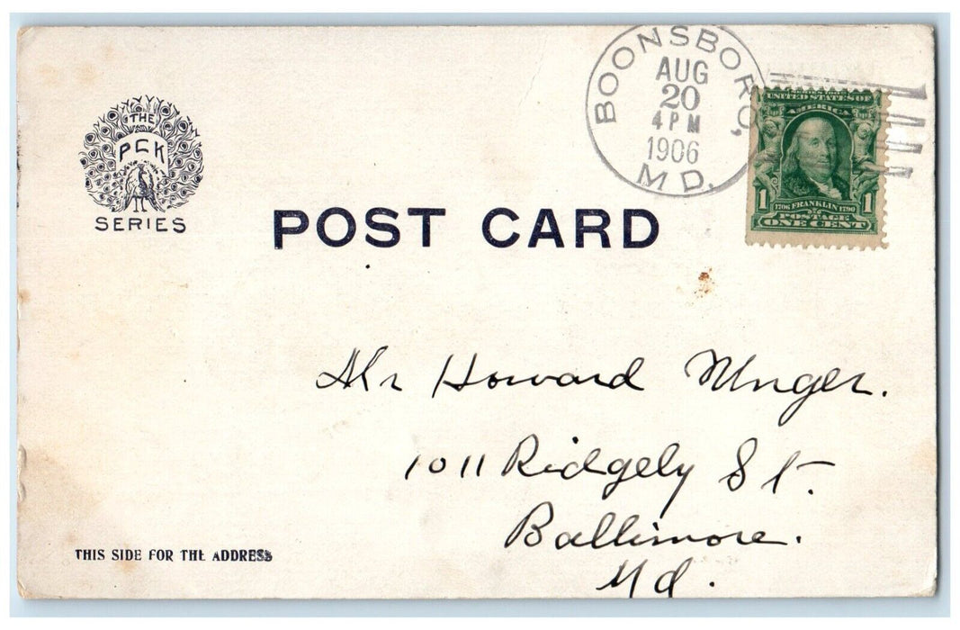1906 Burnside Bridge Antietam Boonsboro Maryland MD Posted Antique Postcard